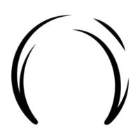 logotipo da faixa de cabelo vetor