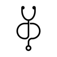 logotipo do estetoscópio. ícone médico vetor