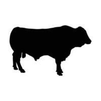 logotipo da vaca preta vetor