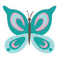 borboleta borboleta colorida isolada, linda ilustração de borboleta. ilustração vetorial vetor