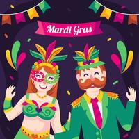 casal no festival brasileiro de mardi gras