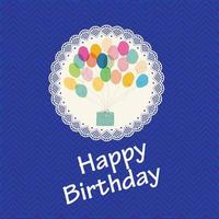 aniversário com vetor livre de fundo de balão colorido realista. fundo de balão 3d realista para vetor livre de cartaz de cartão de promoção de aniversário de feriado de festa.