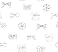 arco padrão sem emenda. padrão de azulejos de arco. ícones de acessórios de moda da equipe noiva. fundo branco grlish de presente de feriado vetor