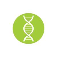 letra inicial o conceito de logotipo dna para modelo de vetor de identidade de biotecnologia, saúde e medicina