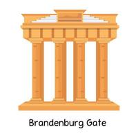 portão de brandemburgo na moda vetor