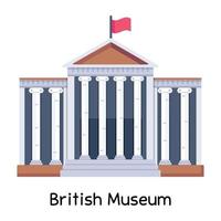 museu britânico da moda vetor