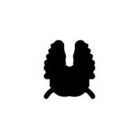 ícone de pata de gazela. símbolo de fundo de cartaz de associação de bem-estar animal de estilo simples. elemento de design de logotipo de marca de pata de gazela. impressão de camiseta pata de gazela. vetor para adesivo.