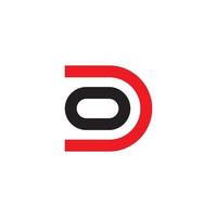 logotipo minimalista da letra d. ícone de vetor minimalista de letra d. design de ilustração minimalista