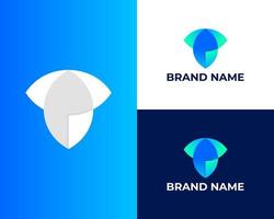 elementos de modelo de design de ícone de logotipo letra t vetor