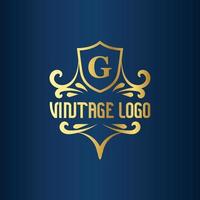 logotipo de luxo grátis. logotipo do modelo real. elegante com vetor de logotipo de coroa, ilustração em vetor de logotipo de letras criativas.