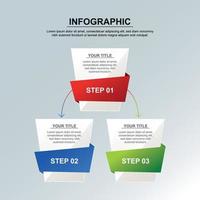 modelo de infográficos vetoriais para apresentação, educação, web design, brochuras, panfletos e negócios vetor