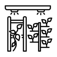 ícone de vetor de jardim vertical