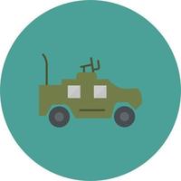 ícone de vetor de veículo militar