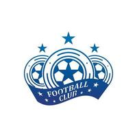 design de ícone de logotipo de futebol e vetor de símbolo