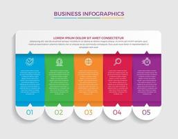 ilustração em vetor design infográfico conceito de negócio