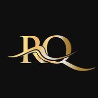 letra rq logo design monograma negócios e logotipo da empresa vetor