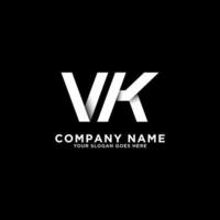 ilustração em vetor de design de logotipo de letra vk de nome inicial, melhor para o logotipo da sua empresa