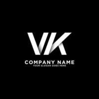 ilustração em vetor de design de logotipo de letra vk de nome inicial, melhor para o logotipo da sua empresa