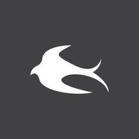 imagem vetorial de design de ícone de logotipo de andorinha vetor