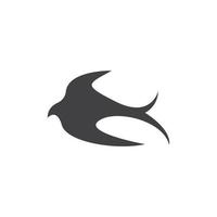 imagem vetorial de design de ícone de logotipo de andorinha vetor
