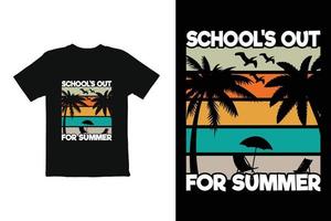 design de camiseta de verão, impressão gráfica de camiseta de verão vetor