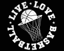design de camiseta de basquete em ilustração para amantes de esportes. eps-10. vetor