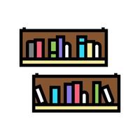 ilustração em vetor ícone de cor de móveis de estante