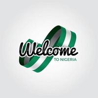bem vindo à Nigéria vetor