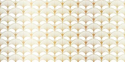 vetor de fundo sem costura padrão art déco de luxo. abstrato elegante art nouveau com delicada linha geométrica dourada estilo de textura minimalista decorativa vintage. design para papel de parede, banner, cartão.