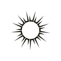 ícone simples de raio de sol vetor