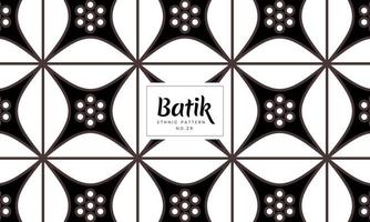 vetor de padrões florais decorativos tradicionais indonésios de batik kawung sem costura