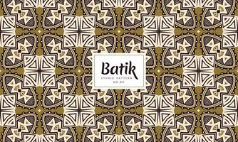 padrões tradicionais indonésios de batik kawung sem costura de luxo vetor
