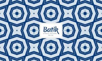 fundo de vetor de padrões florais étnicos tradicionais de batik abstrato de luxo indonésio