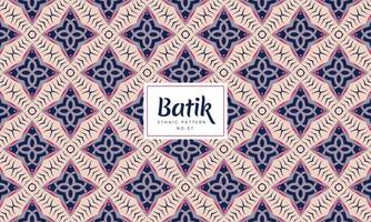 abstrato batik indonésio tradicional sem costura padrões florais étnicos de fundo vector