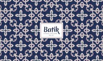 batik indonésio padrões florais decorativos tradicionais de fundo vector