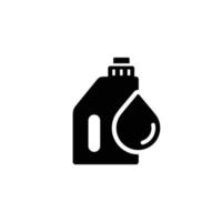 ilustração vetorial de ícone plano simples de óleo de carro vetor