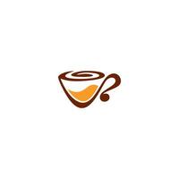 design de logotipo de café verde, logotipo de xícara de café vetor