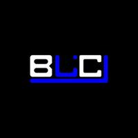 design criativo do logotipo da letra blc com gráfico vetorial, logotipo simples e moderno do blc. vetor
