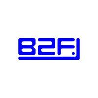 design criativo do logotipo da letra bzf com gráfico vetorial, logotipo simples e moderno bzf. vetor