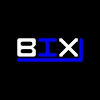 design criativo do logotipo da letra bix com gráfico vetorial, logotipo simples e moderno bix. vetor