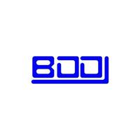 design criativo do logotipo da carta bdd com gráfico vetorial, logotipo bdd simples e moderno. vetor