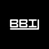 design criativo do logotipo da letra bbi com gráfico vetorial, logotipo simples e moderno do bbi. vetor