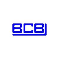 design criativo do logotipo da carta bcb com gráfico vetorial, logotipo simples e moderno bcb. vetor