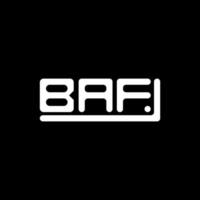 design criativo do logotipo da letra baf com gráfico vetorial, logotipo simples e moderno do baf. vetor