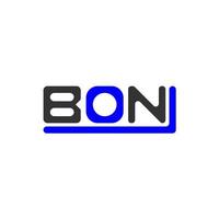 bon letter logo design criativo com gráfico vetorial, bon logo simples e moderno. vetor