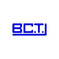 design criativo do logotipo da letra bct com gráfico vetorial, logotipo simples e moderno bct. vetor