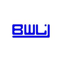 design criativo do logotipo da letra bwl com gráfico vetorial, logotipo simples e moderno da bwl. vetor