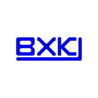 design criativo do logotipo da letra bxk com gráfico vetorial, logotipo simples e moderno bxk. vetor