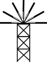 ilustração vetorial do ícone do poste de luz vetor