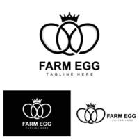 logotipo de ovo, design de fazenda de ovos, logotipo de frango, vetor de comida asiática